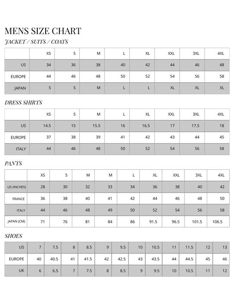 gucci dress size chart